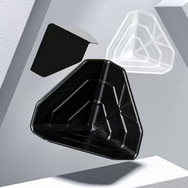 Protetor de canto de plástico de três lados para caixas